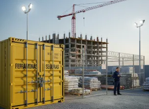 Como garantir segurança de materiais e ferramentas no canteiro de obra